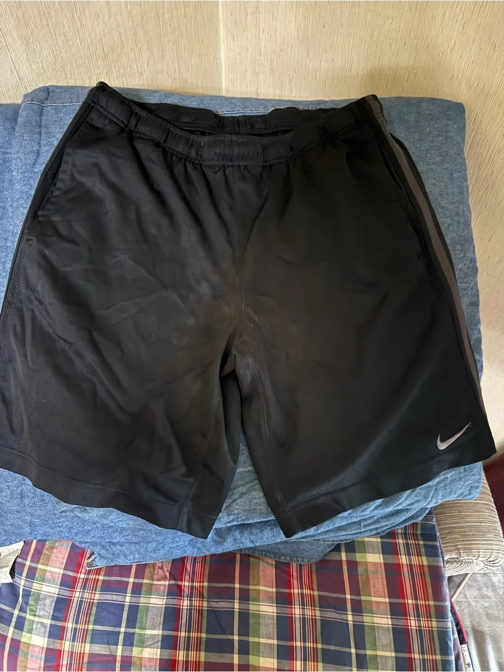 Nike Men’s Black Athletic Shorts with Reflective Swoosh